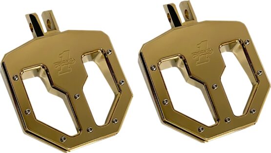 PRO-ONE BMX Mini Footpegs Gold Titanium Nitride For Harley Softail