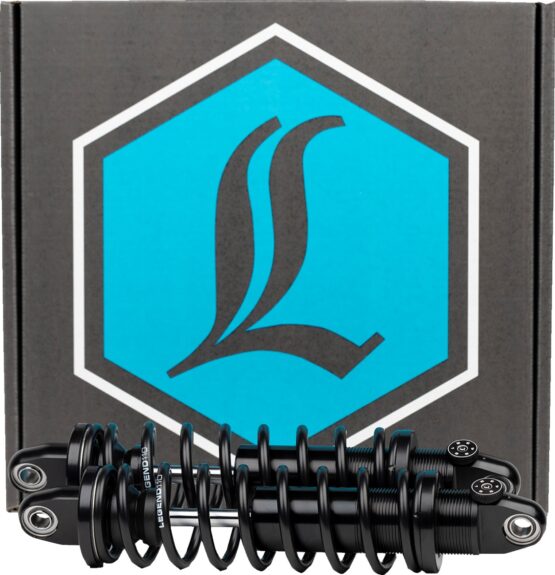 Legend Suspension REVO-A 12in Heavy-Duty Rear Shocks Black For Dyna