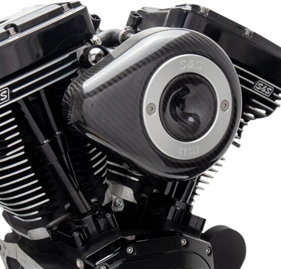 S&S Stealth Teardrop Air Cleaner Cover Carbon Fiber for Custom Models - Image 4
