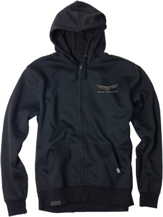 Factory Effex Men's Gold Wing Icon Zip Hoody Black XL - Image 2