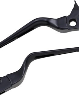 Drag Specialties Slotted Wide Blade Lever Set Matte Black For Harley-Davidson