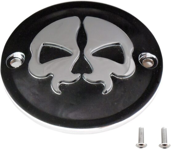 Drag Specialties Split Skull Points Cover Black For Harley-Davidson - Image 2
