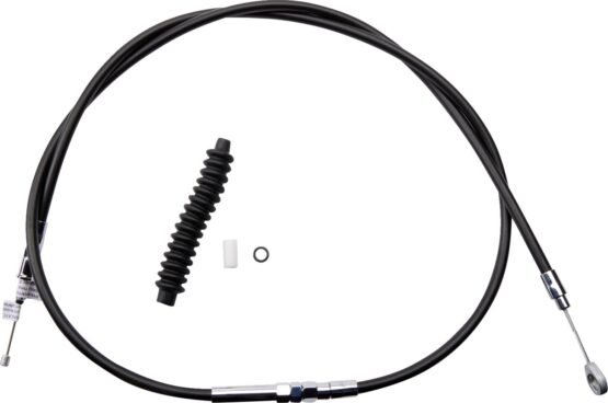 Drag Specialties High-Efficiency Black Vinyl Clutch Cable For Harley FXD/FXDL