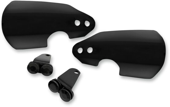 Memphis Shades Black Handguards Pair For Harley Dyna Softail Touring