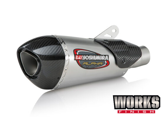 Yoshimura Alpha T Works Full Exhaust w/ Stainless Steel & Carbon Fiber Muffler