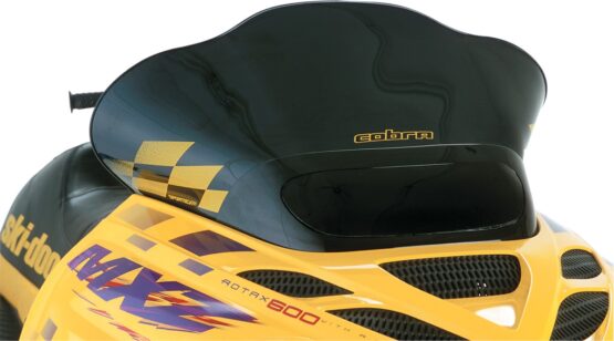 Powermadd Cobra Windshield Black Yellow Check Ski-Doo ZX Chassis 13.25in