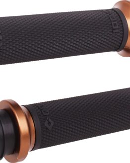 ODI Ruffian Lock-On Street Grips Black/Bronze 1" For Harley-Davidson