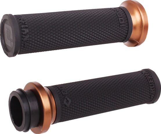 ODI Ruffian Lock-On Street Grips Black/Bronze 1" For Harley-Davidson
