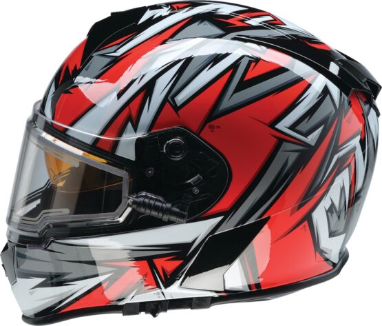Z1R Warrant Neuron Snow Electric Helmet XS Red/White - Image 4