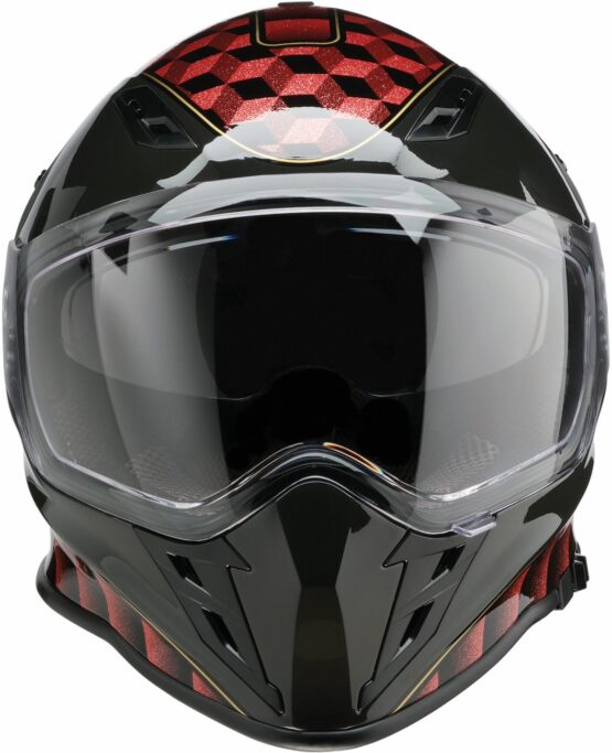 Z1R Nemesis Thunderbird Helmet 2XL Red/Black Gloss - Image 3