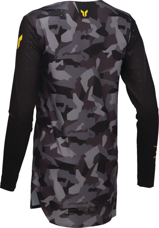 Thor SPORTMODE Shadow Jersey Women's XS Yellow Camo Gray Black - Image 3