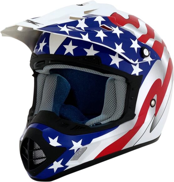 AFX FX-17 Flag Helmet Freedom White 3XL Unisex