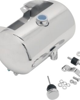 Drag Specialties Custom Chrome Oil Tank Domed for Harley Softail