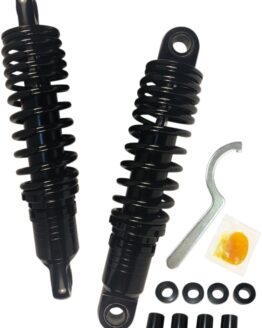 Drag Specialties Premium Adjustable Shocks Black 11.5in Harley Rear Pair