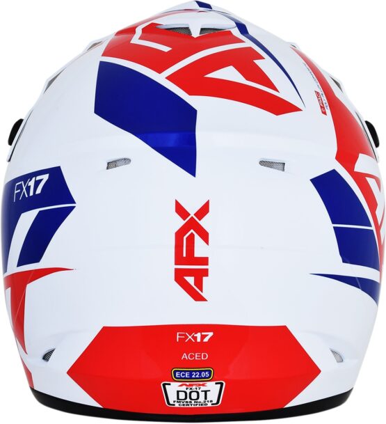 FX-17 Full Face Offroad Helmet Blue/Red/White 2X-Large - Image 6