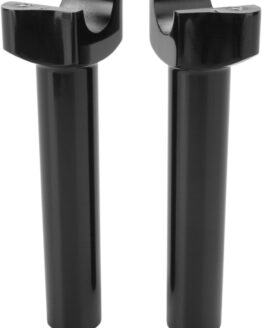 Drag Specialties Forged Aluminum Handlebar Risers 6.5in Black Pair