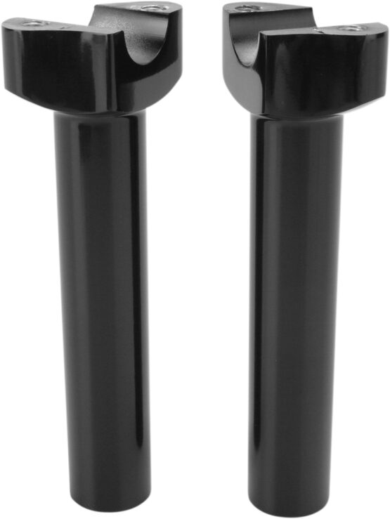Drag Specialties Forged Aluminum Handlebar Risers 6.5in Black Pair