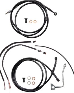 Extended Black Control Cable Kit for 16" Gorilla Bars
