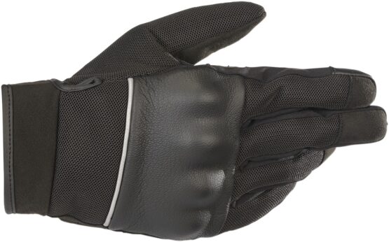 C Vented Air Street Riding Gloves Black Medium