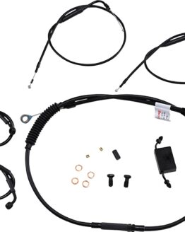 Extended Black Control Cable Kit for 8" Scrambler & Tracker Bars