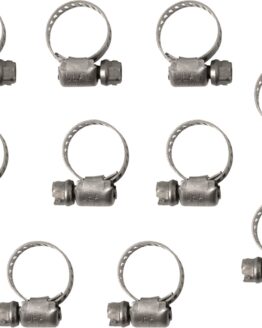 Helix Stainless Steel Worm Drive Hose Clamps 6-16mm 10 Pack