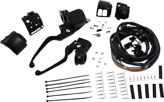 Drag Specialties Handlebar Control Kit Black Harley-Davidson 96-11
