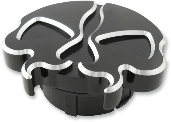 Drag Specialties Split Skull Gas Cap Dummy Black For Harley-Davidson