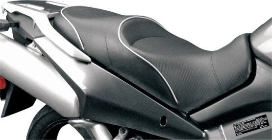 Sargent World Sport Solo Seat Black/White CarbonFX Vinyl WS-552-19