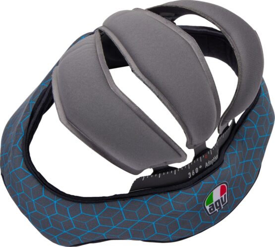 AGV Pista GP RR Helmet Liner Gray/Cyan Large