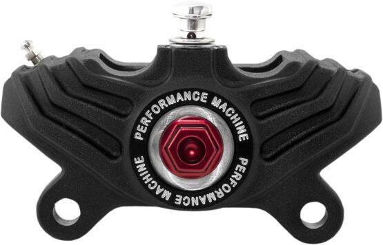 Performance Machine 125x4R Caliper Black Ops with Red Bolt