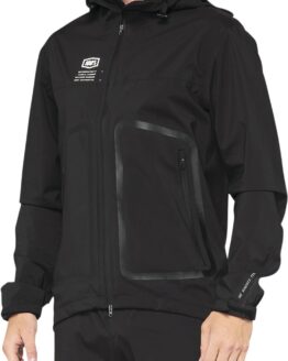 Men's Hydromatic Parka Lightweight Waterproof Jacket - Black, Size L