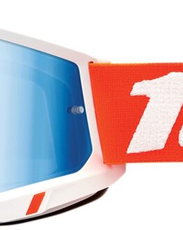 Accuri 2 White / Orange / Sevastopol Goggles - Blue Mirrored Lens