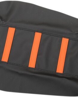 Black/Orange Ribbed Seat Cover