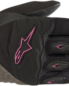 Women's Shore Street Riding Gloves Black/Pink X-Small