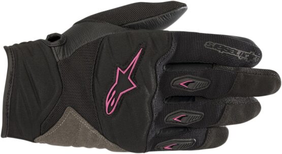Women's Shore Street Riding Gloves Black/Pink X-Small