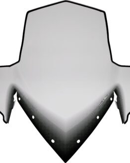 Powermadd Cobra Tall Windshield Clear Black Fade For Polaris Snowmobile