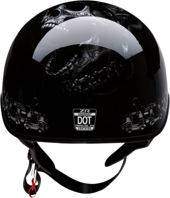 Z1R Vagrant FTW Helmet Gloss Black/Gray S - Image 3