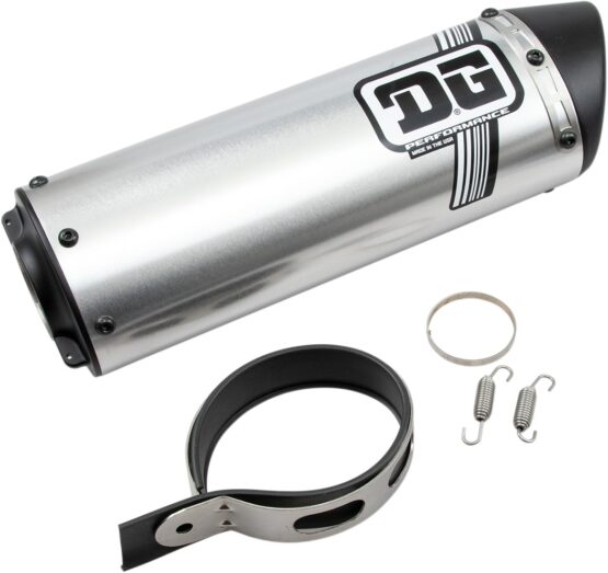 Universal V2 Slip On Exhaust Muffler w/ 1-3/4" Inlet - Image 2