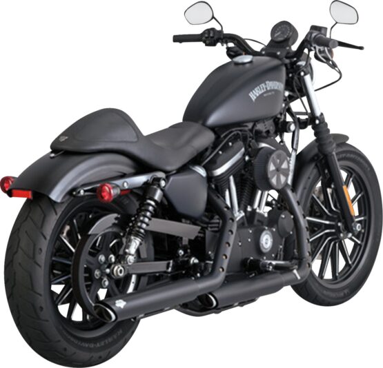 Vance & Hines HD Sportster 14-22 Twin Slash 3In PCX Slip-On Exhaust - Image 2