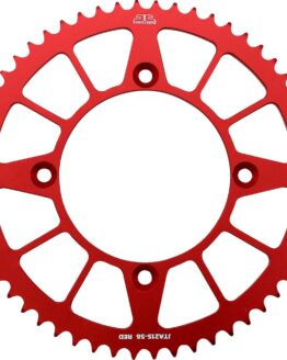 Red Aluminum Rear Sprocket - 56 Teeth 420 Pitch