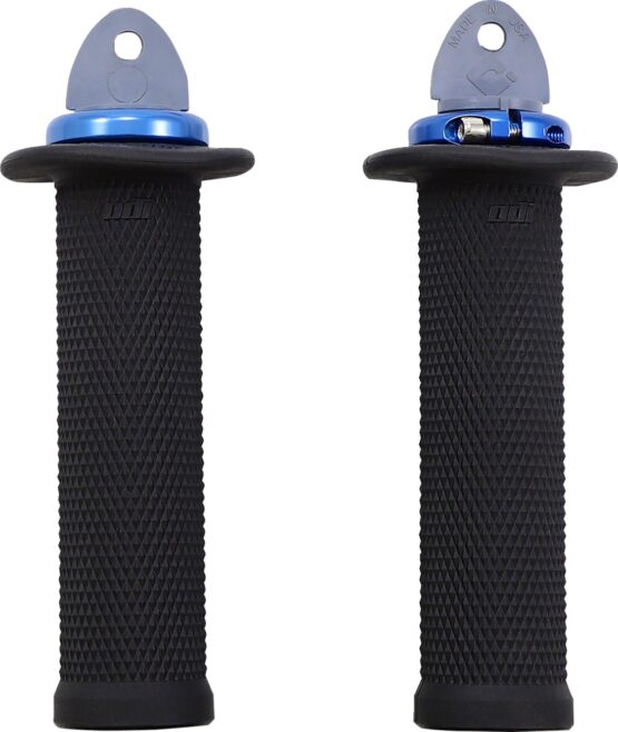ODI Ruffian Lock-On Grips Black/Blue for ATV PWC 7/8 in Bars