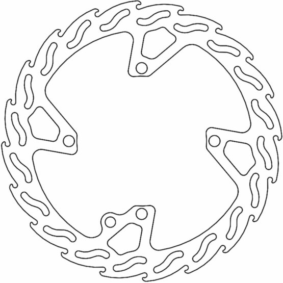 Moto-Master Flame Front Brake Rotor 260mm For Sherco Enduro Models - Image 2