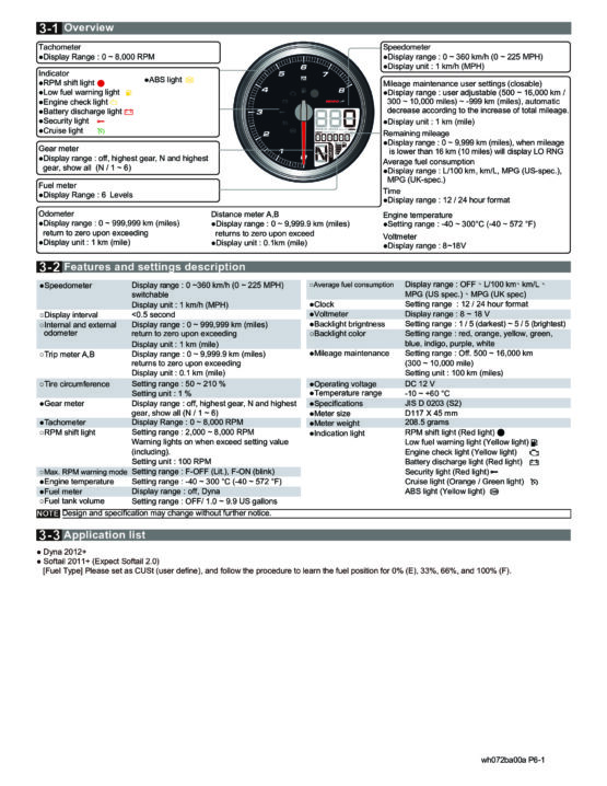 4.5" Multifunction Speedometer For Tank Mounted H-D Models w/ 5" Cup - Image 4