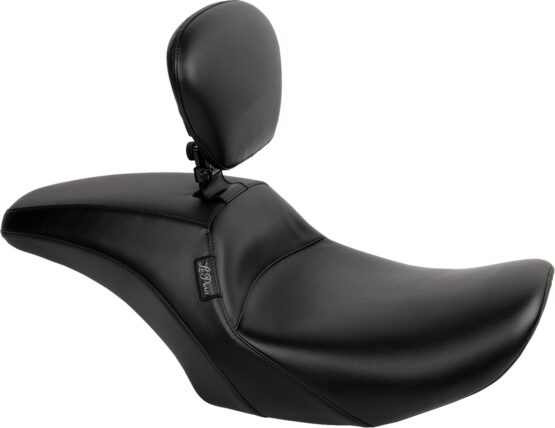 Le Pera Outcast 2-Up Seat with Backrest Black For Harley FLH/FLT 2023-2024