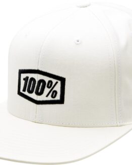 100% Men's Icon Hat White One Size