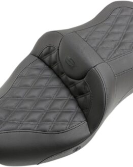 Heated Road Sofa Lattice Stitched 2-Up Seat Gel