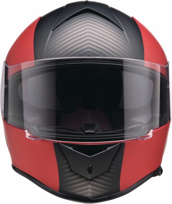 Z1R Warrant Carbon Helmet - Red, Medium - Image 3