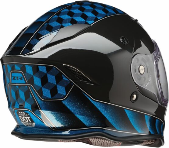 Z1R Nemesis Thunderbird Helmet 2XL Blue/Black Gloss - Image 3
