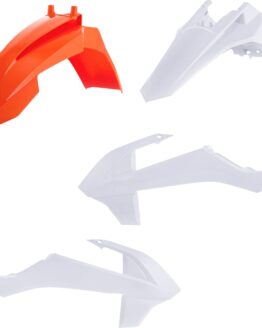 Acerbis Plastic Kit KTM 65 SX 2016-2023 GasGas MC 65 2021-2023 Orange White