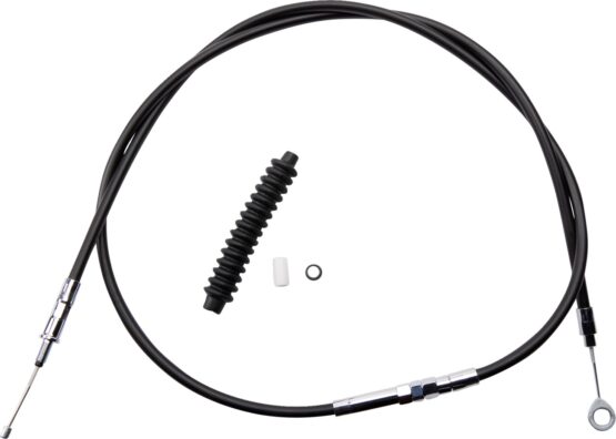 Drag Specialties High-Efficiency Black Vinyl Clutch Cable For Harley-Davidson